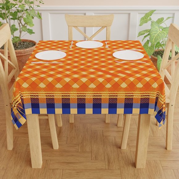 Orange Tablecloth | Modern table cloth | Rectangle Square or Round Fit | gift - Picture 9 of 10